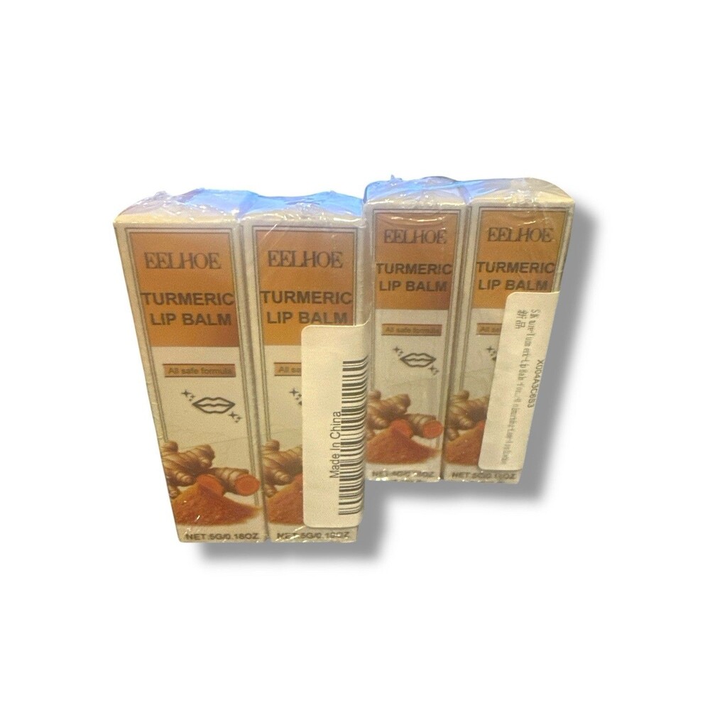 4 Pack Turmeric Lip Scrub Moisturizing Lip Balm